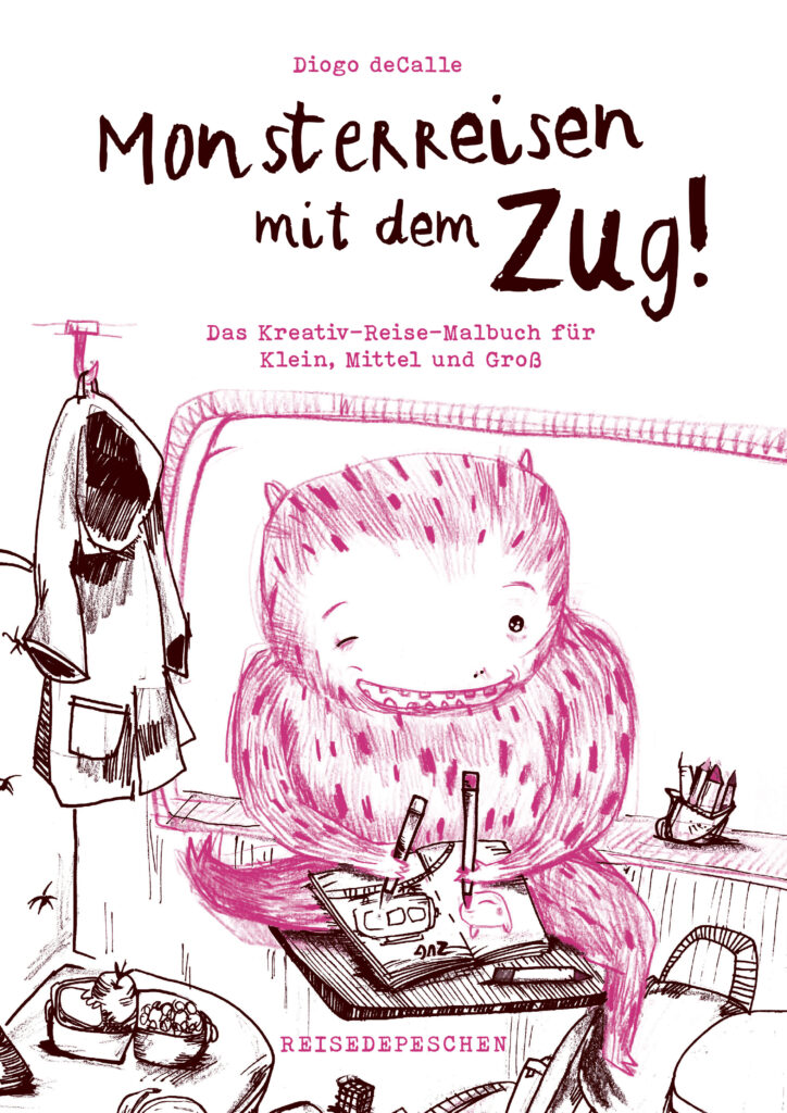 Monsterreisen mit dem Zug! - Malbuch